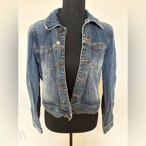 Calvin Klein Jeans Long Sleeve Button-Down Denim Jacket - Size M